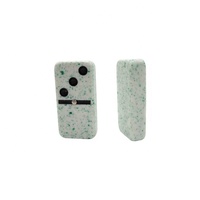 Dominos drôles avec effet marbre vert, de haute qualité, 17 pièces, fabrication