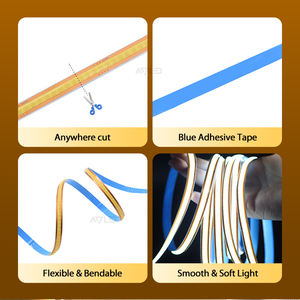 Any Cut COB <b>LED</b> Strip Flexible Seamless Lighting Tape <b>24V</b> | High Brightness, No Spot, Easy Customization - Product Image 6