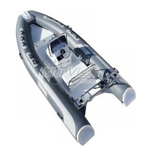 Haute qualité 14ft RIB430 <span class=keywords><strong>coque</strong></span> en fibre de verre semi-rigide Hypalon/PVC bateaux de pêche gonflables - Product Image 3