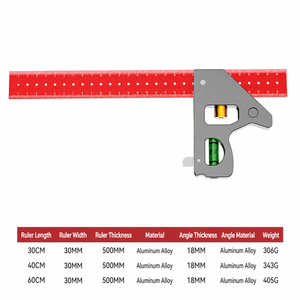 Règle d'angle et de coin multifonctionnelle en aluminium de qualité industrielle à 90 degrés pour le travail du bois, épaissie et de haute précision - Product Image 2