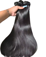 Cheveux humains indiens bruts 100 % naturels, style personnalisé, longue ondulation, cuticules alignées, mèches de cheveux vierges