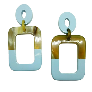 Pendientes de Cuerno de Búfalo Lacado Hechos a Mano de Alta Calidad, Pendientes Artesanales, Gran Venta 2026 - Product Image 2