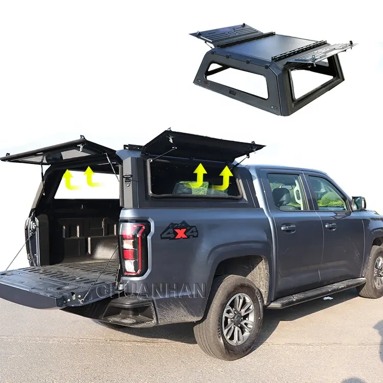 Truck Bed Cover Dual Cab Hardtop Aluminum Pick up Canopy Dmax Canopy for isuzu navara np300 hardtop