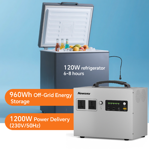 Newsmy D1200 ev enerji depolama, 960Wh limnfebattery pil, çıkış 1200W,1000W güneş hızlı şarj, Fan için destek, <span class=keywords><strong>Mini</strong></span> buzdolabı - Product Image 2