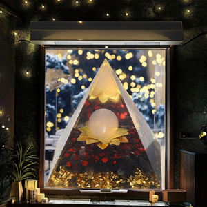 Pirámide de Cristal de Orgonita Pulida de 6 cm, Modelo de Resina, Artesanía para Recuerdo de Navidad, Venta al por Mayor, Xiangfu NB2307310002 - Product Image 3