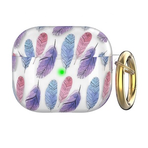 Étui de protection mignon pour Airpods IMD étui pour écouteurs en TPU à impression complète avec porte-clés doré pour Airpods Pro <span class=keywords><strong>3</strong></span> - Product Image 5