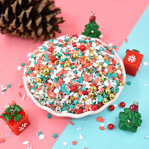 100 g/borsa misto di argilla polimerica di Natale perle d'oro perle d'argento melma accessori <span class=keywords><strong>Nail</strong></span> <span class=keywords><strong>Art</strong></span> - Product Image 4