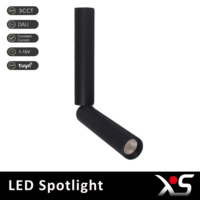 Spot LED de plafond moderne en aluminium 6000K, dimmable, CRI90, IP20, angle réglable, garantie 3 ans, pour salon intérieur