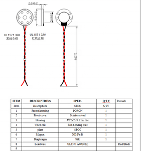 Taidacent-<span class=keywords><strong>altavoz</strong></span> <span class=keywords><strong>Micro</strong></span> dinámico de alta sensibilidad, 8MM, 8 ohm, 1W, Mini <span class=keywords><strong>altavoz</strong></span> BLE - Product Image 6