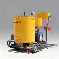 Mini machine de scellement des fissures pour la réparation des routes en béton et asphalte, machine de scellement des joints routiers, scelleuse de fissures d'asphalte 60L