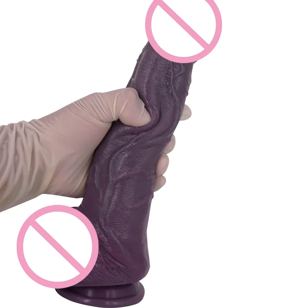 Realistische Penis Huid Gevoel Zacht Rubber Siliconen Dildo Kunstmatige Penis Lul Speelgoed Vrouwen Masturbators Seksspeeltjes