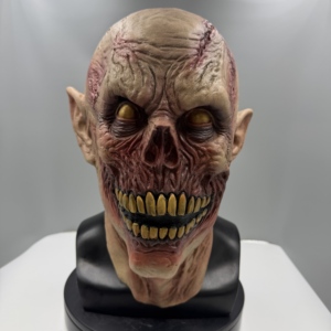 Máscara de Látex de Calavera Sangrienta para Disfraz de Halloween y Decoración de Casa Embrujada, Cobertura Facial Completa - Product Image 2