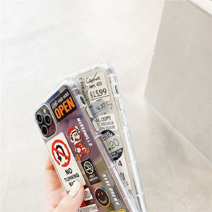 Coque de téléphone en TPU souple avec étiquette de code à barres rétro pour <span class=keywords><strong>iPhone</strong></span> <span class=keywords><strong>14</strong></span> 13 12 Pro 12 Mini 12 Pro Max 11 Pro 11 XS Max XR 8 7 Plus - Product Image 6