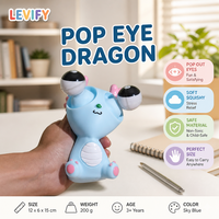 Jouet Squishy Dragon 3D Créatif à Yeux qui Saillissent, Anti-stress, Jouet Fidget Dragon Mignon, Squishy à Effet Craquelé