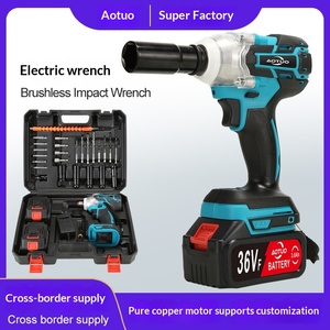 Lithium battery charging wrench impact foot <b>hand</b> scaffolder woodworking auto repair brushless wrench socket air gun - Product Image 2