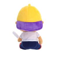 Peluche géante de baseball pour enfant, figurine personnagre 'Jig Is Up' avec batte de baseball, cadeau en peluche avec logo personnalisé