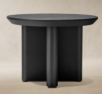 Table d'appoint ronde en aluminium Balmain, en acier inoxydable, pour l'extérieur, les équipements de loisirs et les jardins