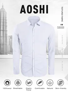 Oem-camisas personalizadas de alta calidad para hombre, ropa blanca, 100% algodón, 100% algodón, manga larga, Formal, esmoquin