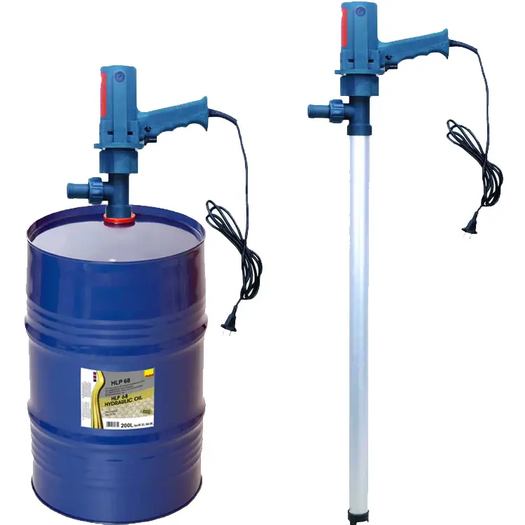 AC 220V Aluminum/Plastic Electric Diesel Fuel Transfer Barrel Pump Portable Oil Dispenser