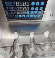 Machine semi-automatique de remplissage et de capsulage de poche de bec de sac d'eau de nourriture de bébé de boisson de jus de lait