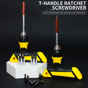 T Type Ratcheting <b>Screwdriver</b> Set 32 In 1 Precision With Interchangeable Bits For Diy Repair Tools - Product Image 5