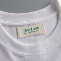 Offre Spéciale de machine d'impression de logo d'étiquettes de vêtement en satin tissées personnalisées en gros