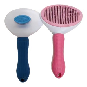<b>Pet</b> Grooming <b>Brush</b> Set Medium Size Plastic Dual Side For Cat And Dog Hair Removal Convenient Use - Product Image 5