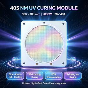 โมดูลไดโอด LED สีม่วง 405 นาโนเมตร UVA LED สำหรับเครื่องพิมพ์ 3 มิติ เรซิ่นสำหรับบ่มแสง  แสงยูวีสำหรับงานทันตกรรม กาว UV  หมึกเคลือบ อุปกรณ์อุตสาหกรรม - Product Image 1