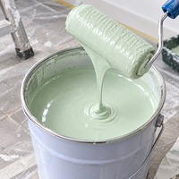Peinture au latex à base d'eau de haute qualité pour murs intérieurs et extérieurs, peinture à l'émulsion acrylique à faible teneur en COV, fournisseur d'usine OEM ODM en Chine