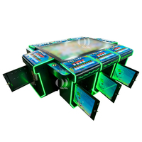 QIQU 2025 nouvelle conception Table de poisson la mieux notée 65 pouces 8 joueurs Table d'arcade de jeu de poisson Ocean King 3 Plus