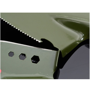 Multi Function Shovel 13 In Green Iron Outdoor Camping Gardening Tool With Wooden Handle For Landscaping And Leisure Use - Product Image 2