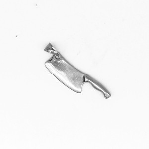 Collier pendentif couteau de cuisine en acier titane Yunnique, unisexe, en acier inoxydable, forme géométrique alimentaire, bijoux de mode - Product Image 3