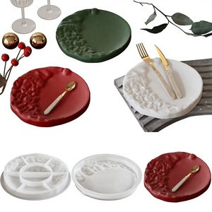 Poppy Drop Form DIY Silikon-Gel-Kuchenform Santa Moon <span class=keywords><strong>Tray</strong></span> Runde Schale Teller - Product Image 2