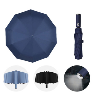 도매 파라솔 양산 자동 우산 방풍 반사 사업 led 빛 UV 접이식 우산 - Product Image 1