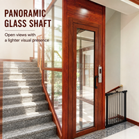 Lift Penumpang Eksternal untuk Hunian / Luar Ruangan 2 - 6 Lantai Villa / Lift Rumah Kustom / Lift Rumah Eksterior