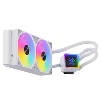 SNOWMAN KS240-FRGB-WH Dissipateur thermique haute performance 240 mm, ventilateur PWM silencieux, refroidisseur liquide pour processeur, radiateur de refroidissement par eau pour PC de jeu