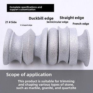 Mola diamantata brasata sottovuoto Hongxing ST21 per piastrelle in <span class=keywords><strong>marmo</strong></span> e ceramica, 75mm, grana 45/50, personalizzabile OEM, media - Product Image 6