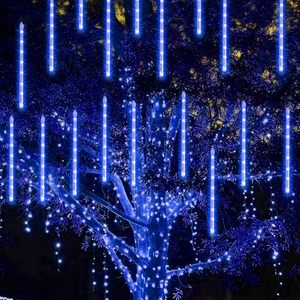 Luces de Navidad con Efecto de Lluvia de Meteoros, Luces LED de Exterior en Forma de Gota de Lluvia, Impermeables, para Jardín, Patio, Decoración Navideña - Product Image 4