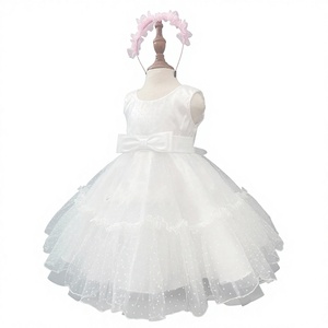 Robe de Soirée de Noël Magnifique en Gros, Col Rond, Style Princesse, Superposée, Longueur Genou, Silhouette Écologique, Lavable, Effet Bouffant - Product Image 1
