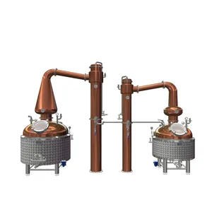 Meto Fast Delivery Vacuum Copper /Sus 304 Stainless Steel Pot Distill Equipment For Sale