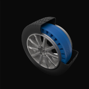 Neumático Sólido Runflat Feinuo para SUV con Sistema de Anillo de Soporte de Moldeo por Inyección de Plástico 14-21, Universal para Camioneta - Product Image 3