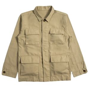 Chaqueta de Trabajo Acolchada Vintage Personalizada, 100% Algodón Satinado, Estilo Desgastado, Ropa de Trabajo de Invierno, Cuello Alto, Cierre de Cremallera, Informal, de Lona - Product Image 1