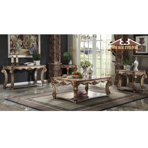 Longhao Sang Trọng Cửa Hàng Đồ Nội Thất Giá Rẻ Bàn Ăn Đặt 4 Ghế Bằng Đá Cẩm Thạch Bàn Ăn Vòng Bàn Ăn - Product Image 5