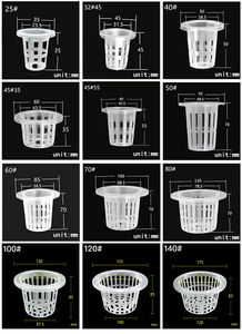 120 #   Macetas de malla hidropónicas de 4.7 pulgadas, macetas acuapónicas, vasos transparentes de red translúcida para flores y hierbas - Product Image 3