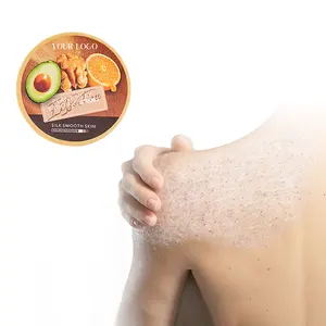 Scrub per il corpo idratante Anti-ossidante all'ingrosso crema per il corpo scrub alla pelle luminosa di marca personalizzata