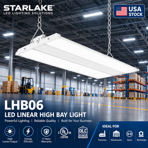 LED High Bay Light US Stock 165W 220W 300W 400W 500W CCT Selectable 0-10V Dimming UL DLC Premium Industrial Warehouse Lighting