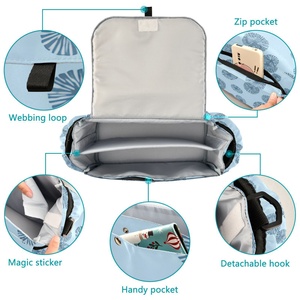 Organisateur de poussette double crochet de haute qualité pour bébé, sac à couches Opihi Hawaïen personnalisé avec bandoulière - Product Image 2