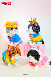 Balody nuovi 846 pezzi giocattoli educativi per bambini mini gatti blocchi di animali giocattoli mini diamanti - Product Image 5