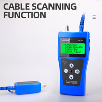 NF-388 Probador de Cables de Red y Teléfono Multiusos con 8 Conectores de Prueba Remota, Rastreador de Cables 5E 6E, Medidor de Longitud de Cable