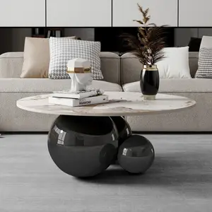 <span class=keywords><strong>Tavolino</strong></span> <span class=keywords><strong>Rotondo</strong></span> da Salotto ATUNUS Postmoderno Moderno di Lusso in Acciaio Inossidabile Oro Argento o Nero per Arredamento Hotel - Product Image 1